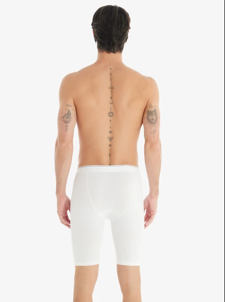 Blackspade Pamuk Elastan Erkek Boxer Beyaz L - Resim 2