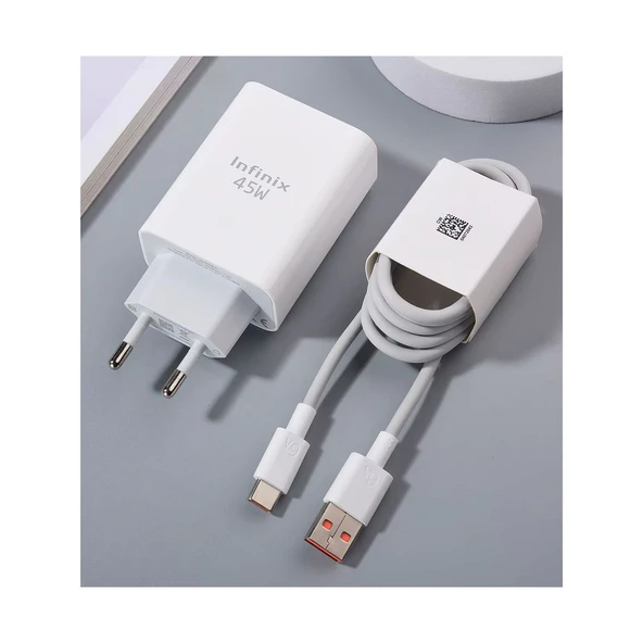 Orijinal 45 Watt Infinix Şarj Aleti Type c Girişli Tüm Cihazlarla 45 Watt ürün görseli 1