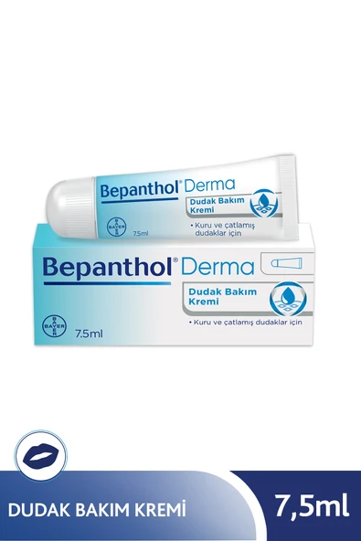 Bepanthol Dudak Bakım Kremi 7,5 ml l Kuru ve Çatlamış Dudaklar İçin Günlük Nemlendirme ürün görseli 1