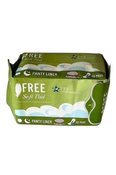 FREE SOFT Pad Hijyenik Organik Günlük Yaprak Ped 30 Adet ürün görseli 1