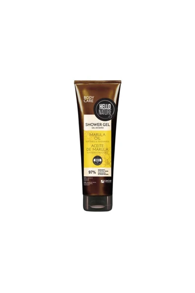 HELLO NATURE Marula Yağlı Duş Jeli 250 ml – Nemlendirici, Yumuşatıcı Ve Yaz Kokulu Temizlik ürün görseli 1