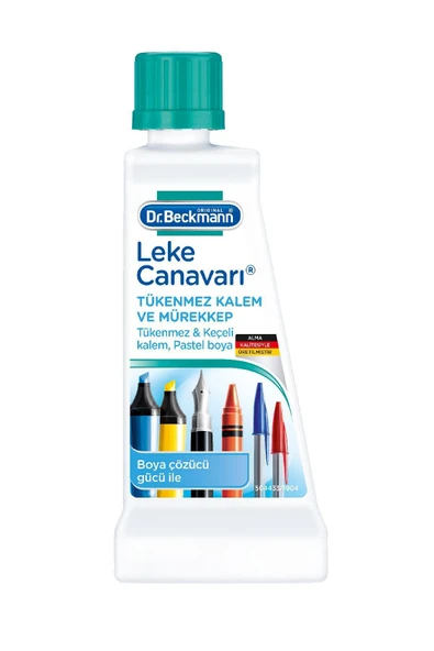 DR. BECKMAN Leke Canavarı 50 ml – Tükenmez Kalem ve Mürekkep Lekesi Çıkarıcı Sıvı Temizleyici ürün görseli 1