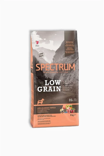 Spectrum Düşük Tahıllı Adult Kuzu Etli ve Yaban Mersinli Küçük Irk Yetişkin Köpek Maması 8 Kg ürün görseli 1