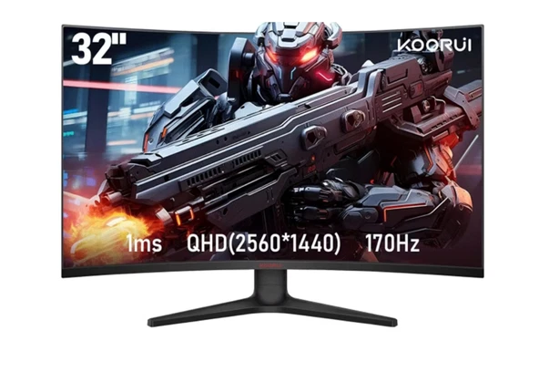 Koorui 32E6QC 31.5" 1 ms 2K Curved 170 Hz Oyuncu Monitörü ürün görseli 1