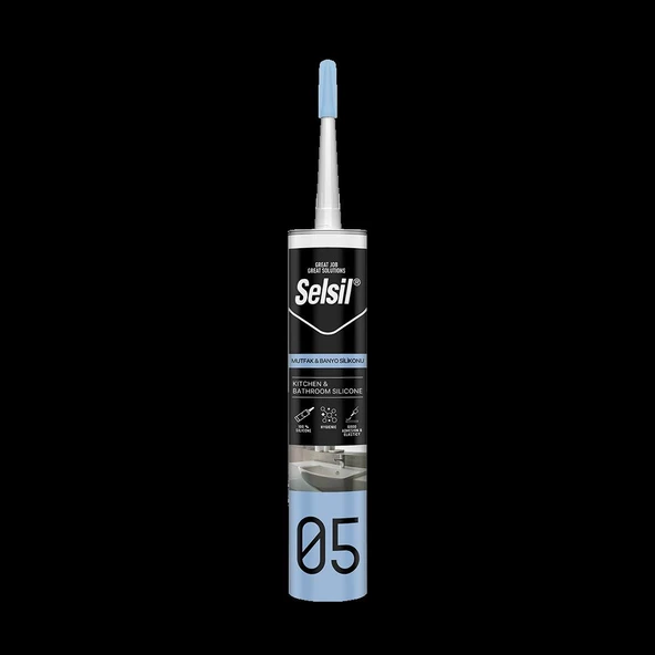 Selsil Mutfak & Banyo Silikonu 280ML Şeffaf ürün görseli 1