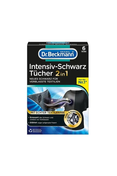 DR.BECKMANN Dr. Beckmann Siyahlar Için Renk Koruyucu Mendil 6'lı ürün görseli 1