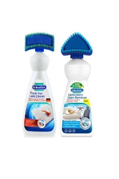 DR.BECKMANN Dr Beckmann 2'li Set (fırçalı Halı Leke Çıkarıcı - Koltuk Ve Döşemelik Kumaş Leke Çıkarıcı ) ürün görseli 1