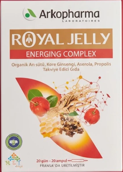 Arkopharma Royal Jelly Energing Complex 20 Ampul ürün görseli 1