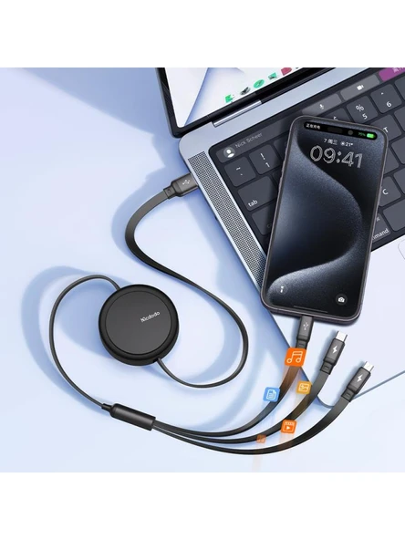 Mcdodo CA-7256 3in1 Usb Lightning Micro TypeC Şarj Kablosu 1.2m - Resim 4