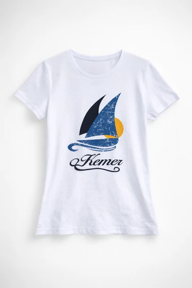 Erkek Bisiklet Yaka %100 Pamuk Kemer Baskılı T-shirt ürün görseli 1