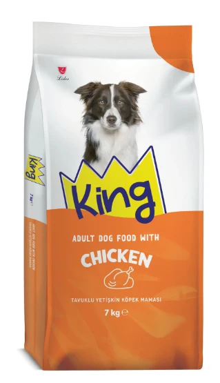 King Tavuklu Yetişkin Köpek Maması 7kg ürün görseli 1