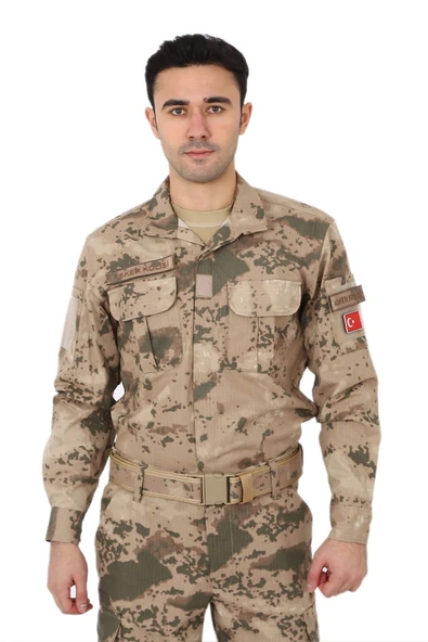 Jandarma Uzun Kol Çöl Kamuflaj Gömlek ürün görseli 1