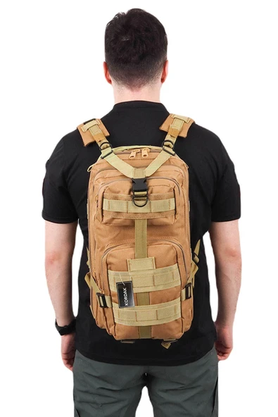 36 Litre Bej Su Itici Ithal Tactical Çanta - Resim 2