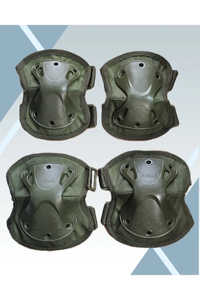 Koruyucu Dizlik Dirseklik Takımı Bisiklet Kaykay Paten Askeri Outdoor Dizlik Dirseklik ürün görseli 1