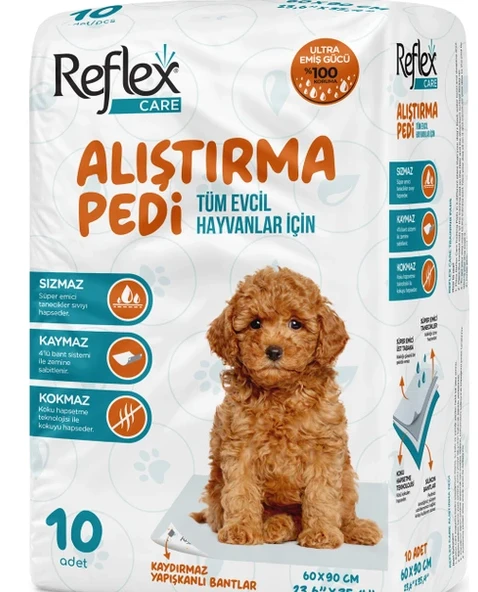 Reflex Care Köpek Çiş Pedi 60 90 cm 10 Lu ürün görseli 1