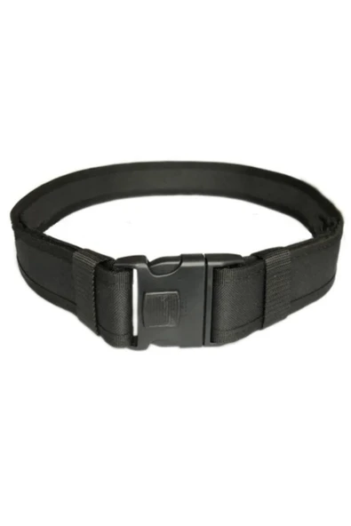 Siyah Kalın Palaska - Jöak Polis Özel Güvenlik Outdoor Kemer (5 Cm Genişlik) ürün görseli 1