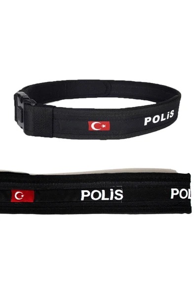 Polis Palaskası - Bele Göre Ayarlanabilir Cırtlı Polis Kemer ürün görseli 1