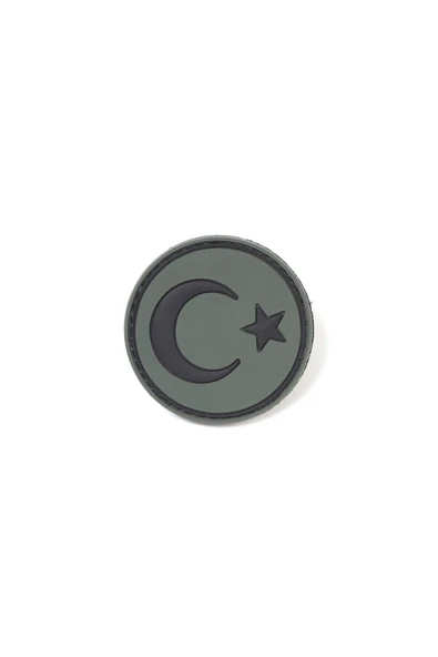 Yuvarlak Türk Bayrağı Haki Taktik Askeri Peç - Patch ürün görseli 1