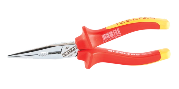 İzeltaş 1000V İzoleli Elektrikçi Kargaburun Düz Uçlu 140 mm 3220 13 6140 ürün görseli 1
