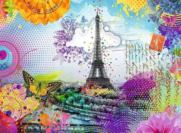 Ravensburger Postcard From Paris Puzzle - 500 Parça - Resim 2