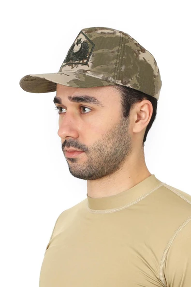 TSK Kamuflaj Askeri Subay Kep - Asker Kepi - Resim 3