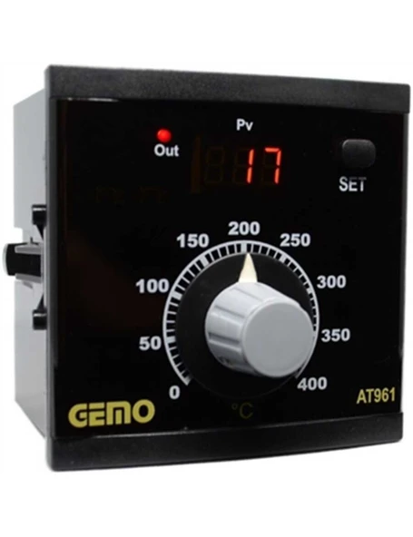 Gemo AT961-230VAC-R Analog SET'li ON/OFF Sıcaklık Kontrol Cihazı ürün görseli 1