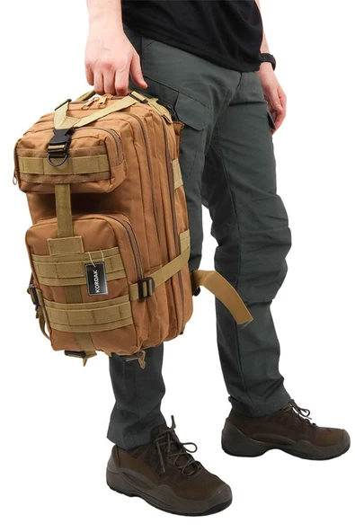36 Litre Bej Su Itici Ithal Tactical Çanta - Resim 6