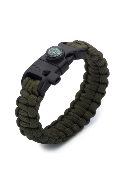 Pusulalı - Magnezyum Çubuklu Paracord Bileklik ürün görseli 1