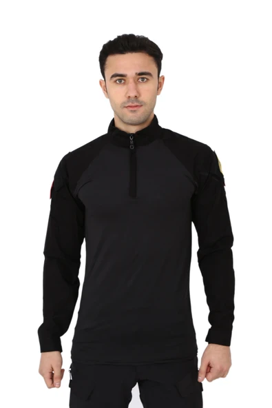 Erkek Siyah Combat Operasyon Taktik T Shirt ürün görseli 1