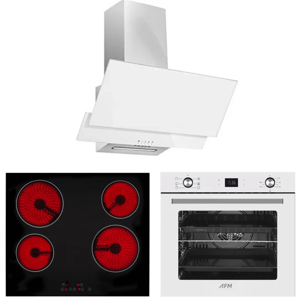 Eminçelik  ve AFM Tech Markalı / Royaline Elektrik Vitro. Ankastre Set ( VC 640 + FM7701 + FM3301 ) ürün görseli 1