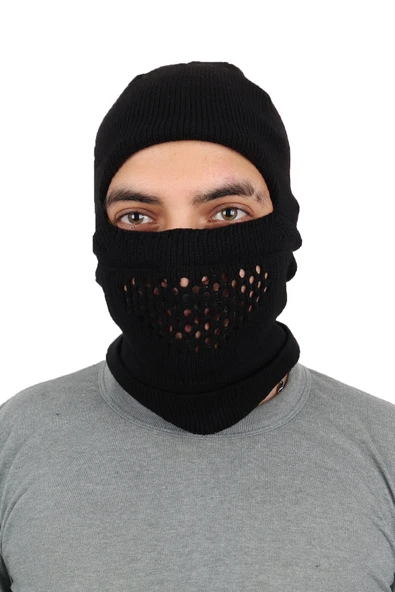 Hem Kar Maskesi Hem Bere - Kamuflaj Siyah Haki Bej Çöl ürün görseli 1