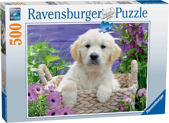Ravensburger Golden Retriever 500 Parça Puzzle ürün görseli 1