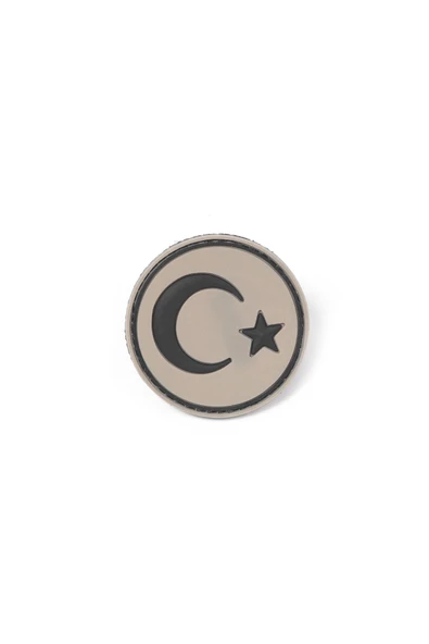 Yuvarlak Türk Bayrağı Bej Taktik Askeri Peç - Patch ürün görseli 1