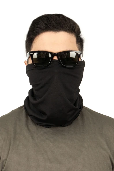 Tactical Askeri Bandana Buff - 17 Şekilde Kullanılabilen Model - Bej Siyah Kamuflaj ürün görseli 1