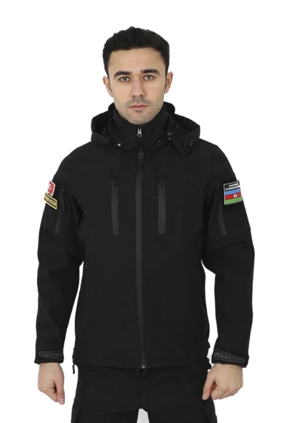 Siyah 5.11 Model Taktical Softshell Mont - Su Geçirmez Mont ürün görseli 1