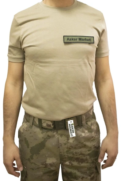 Yeni Askeri Tişört - Yeni Tsk Kamuflaj Cırt Cırtlı Peç Alanlı T-shirt ürün görseli 1