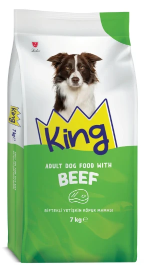 King Biftekli Yetişkin Köpek Maması 7kg ürün görseli 1