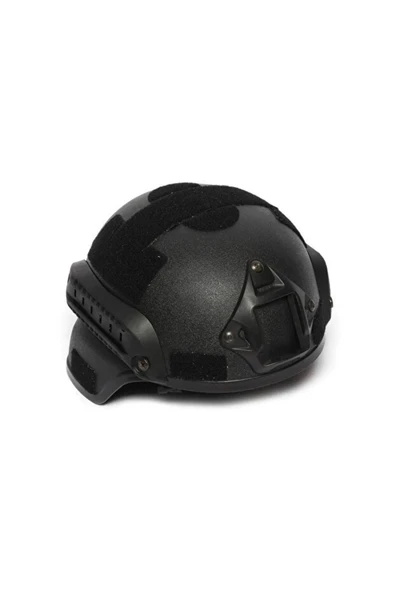 Siyah Airsoft Tactical Kask - Resim 3