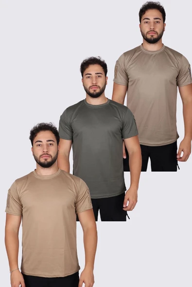 BİSİKLET YAKA TAKTİK TSHİRT 3'LÜ ürün görseli 1