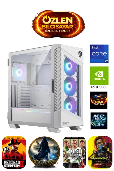 ULTRA XXL1 - İ9 14900K  64GB DDR5 Ram 2TB M.2 SSD RTX 5080 16GB Üst Seviye Oyuncu Bilgisayarı ürün görseli 1