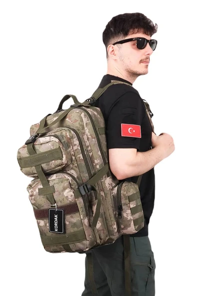 42 Lt Cırtlı Yan Cepli Tactical Sırt Çantası - Fonksiyonel Outdoor Çanta ürün görseli 1