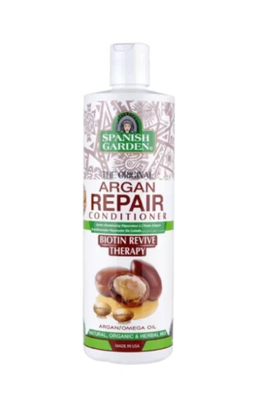spanish Garden Organik Argan Ve Omega Yağı Onarıcı Şampuanı 450 Ml ürün görseli 1