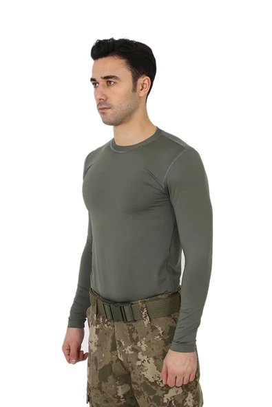 Uzun Kol Microfiber T-shirt - Resim 2