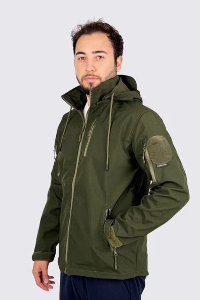 Softshell Su Geçirmez Tactical Mont | Polar İç Katmanlı, Rüzgar Geçirmez, Askeri Outdoor Mont ürün görseli 1