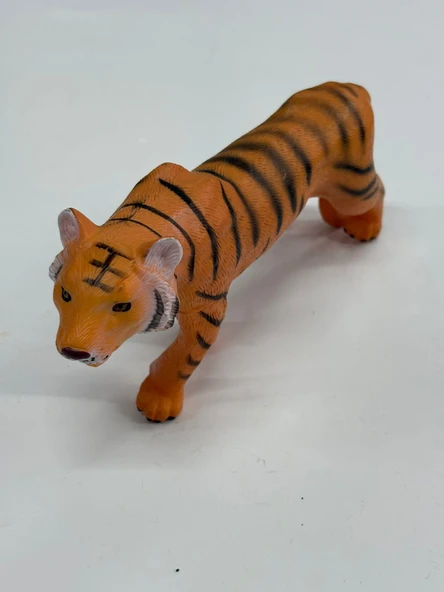 Plastik Oyuncak Büyük Boy Hayvan Kaplan Tiger 17 cm ürün görseli 1