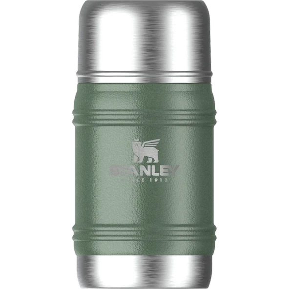 STANLEY THE ARTISAN THERMAL FOOD JAR 0.50 LT / 17OZ HAMMERTONE GREEN ürün görseli 1
