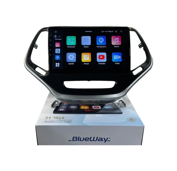 Blueway Grand Cherokee 2015-2017 Blueway 4-64 Profesyonel Oem Multimedia 10" ürün görseli 1