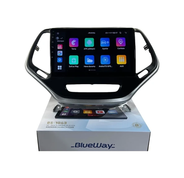 Blueway Grand Cherokee 2015-2017 Blueway 4-64 Profesyonel Oem Multimedia 10" - Resim 4