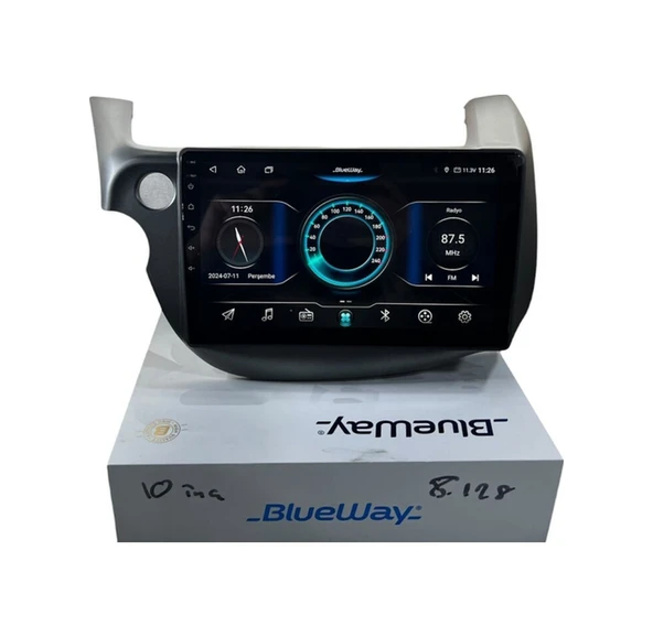 Blueway Honda Jazz 2008-2013 Blueway 8-128 Tam Profesyonel Oem Multimedia 10" ürün görseli 1