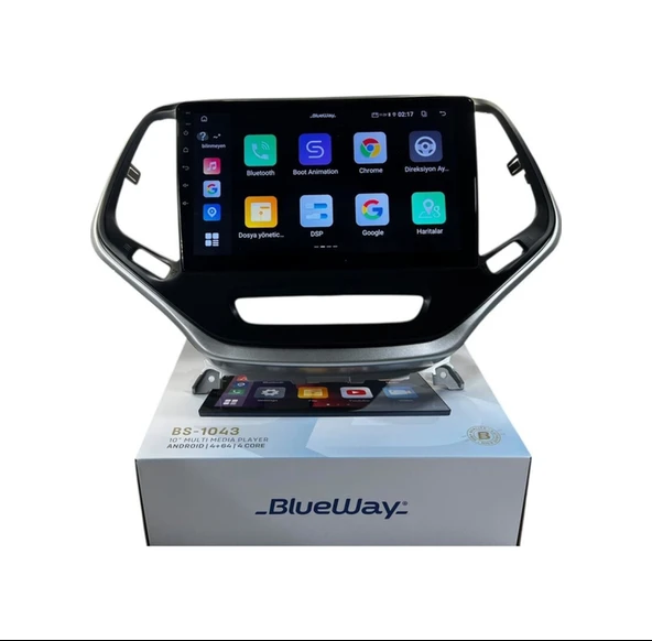 Blueway Grand Cherokee 2015-2017 Blueway 4-64 Profesyonel Oem Multimedia 10" - Resim 2
